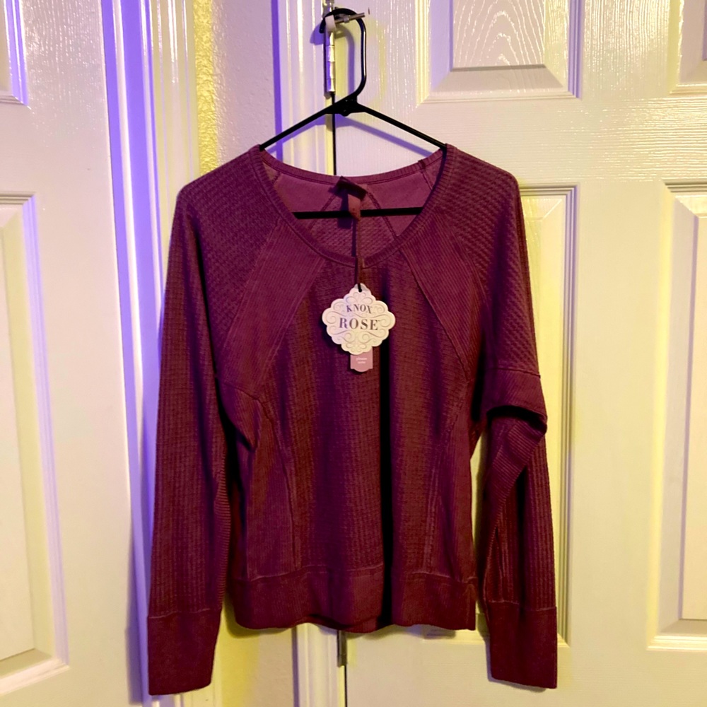 Brand new with tags Maroon/ purple long sleeve